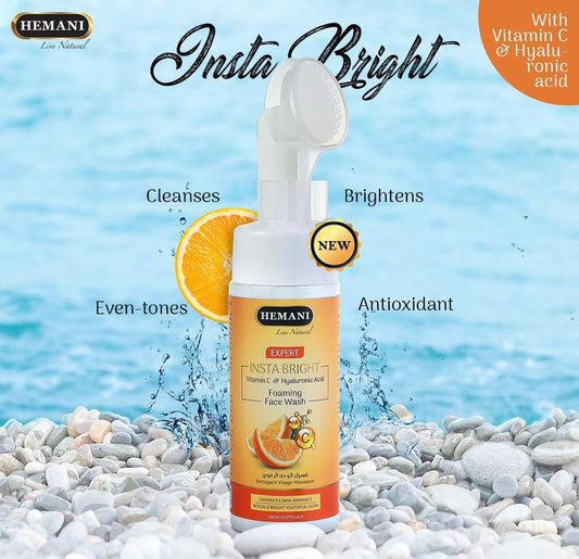 HEMANI INSTANT BRIGHT FOAMING FACE WASH