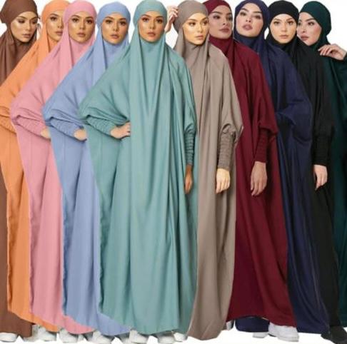 ANKLE BURQAS WITH ELASTICATED SLEEVE