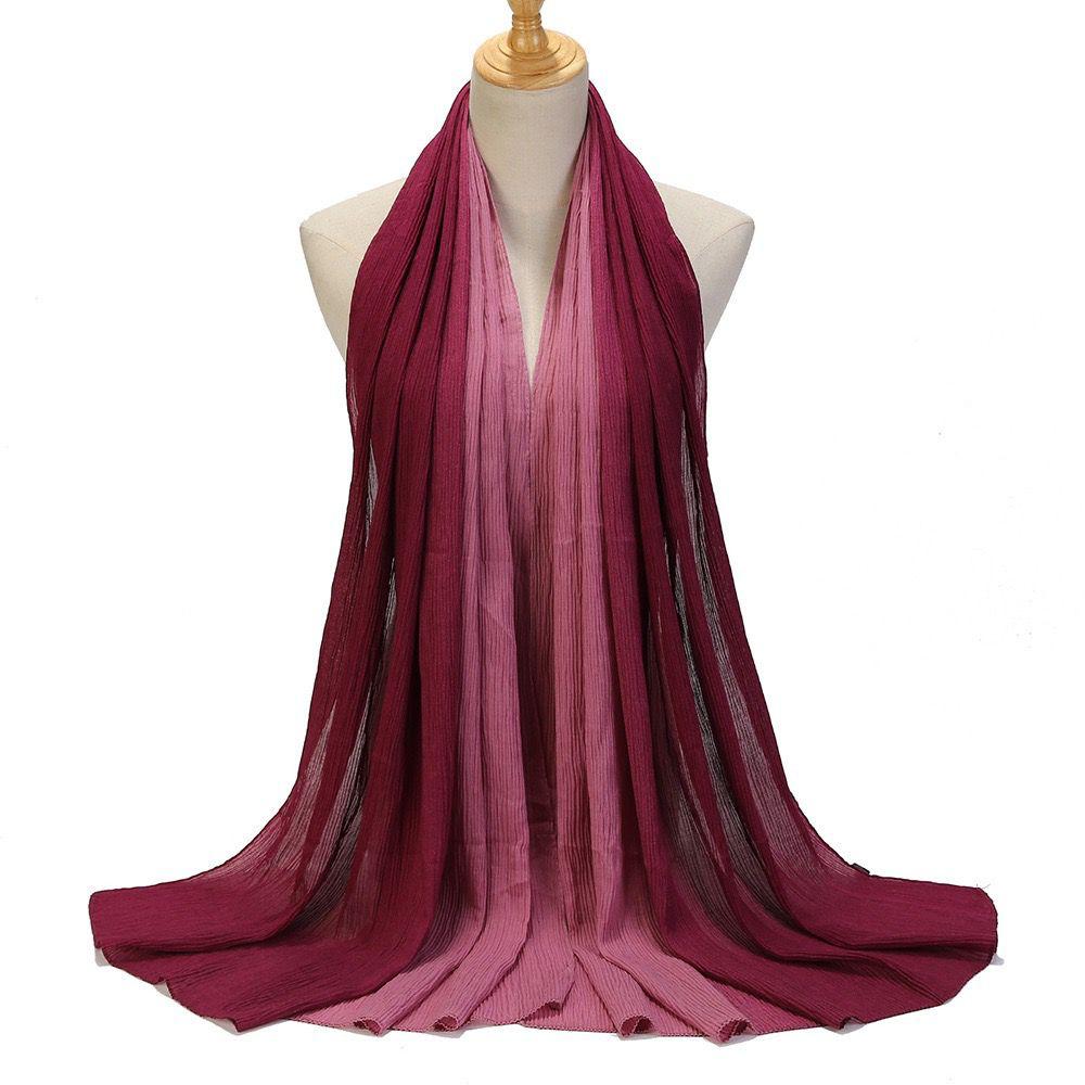 OMBRE CRUSH PLEATED HIJABS