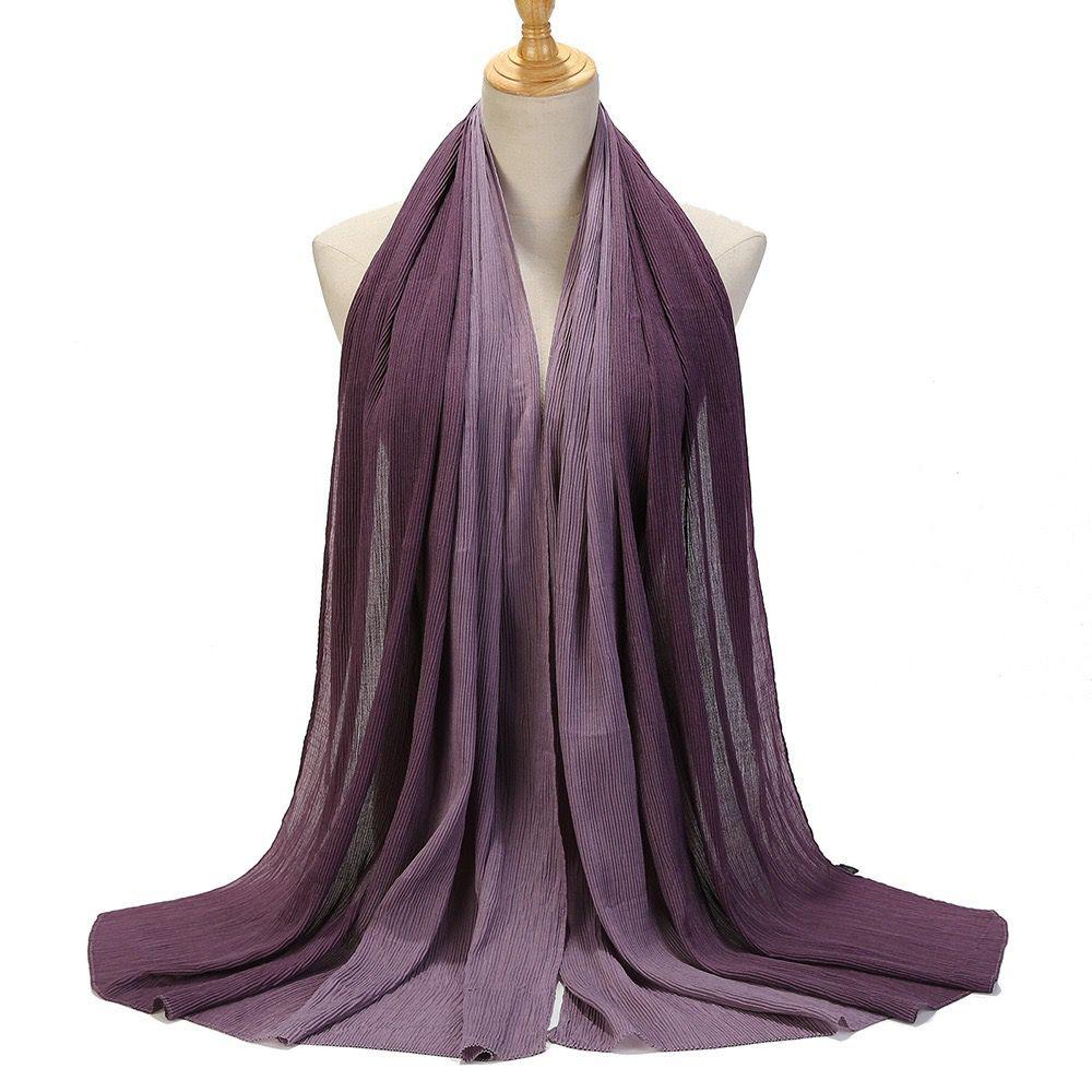 OMBRE CRUSH PLEATED HIJABS