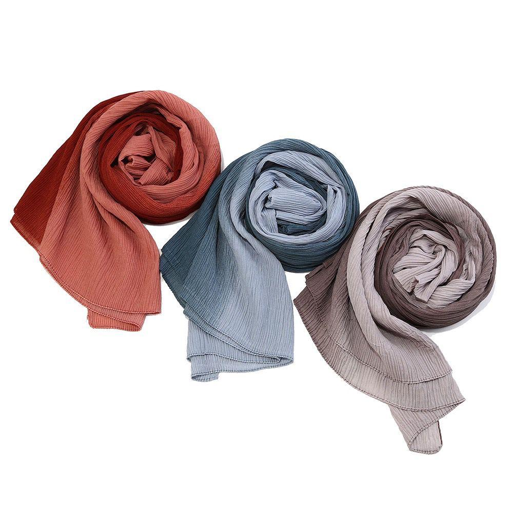 OMBRE CRUSH PLEATED HIJABS