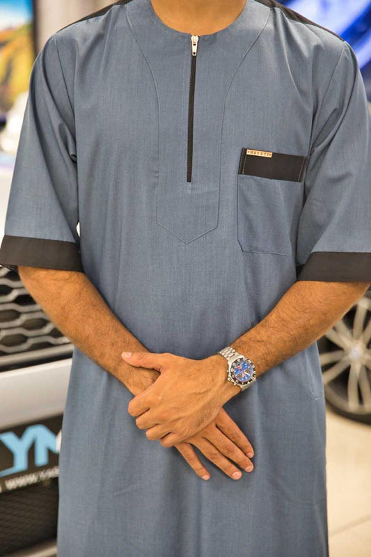 HAYATI  MENS SHORT SLEEVE THOBES